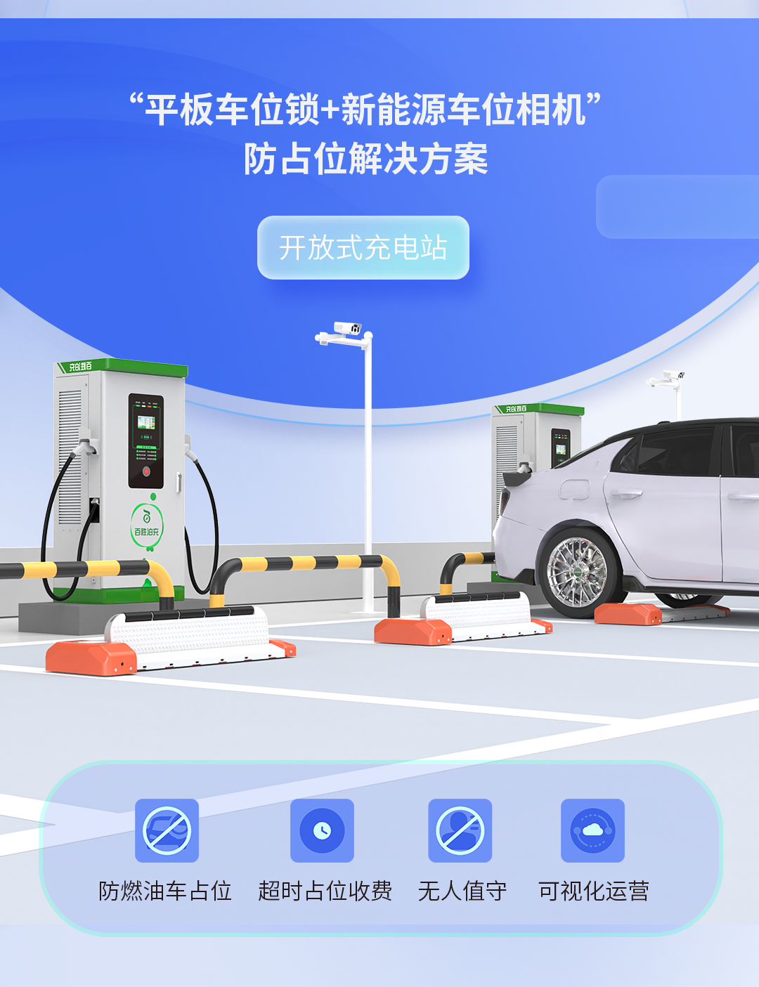 車位高周轉(zhuǎn)，營收增兩成！百勝充電站防占位解決方案助力高效運營